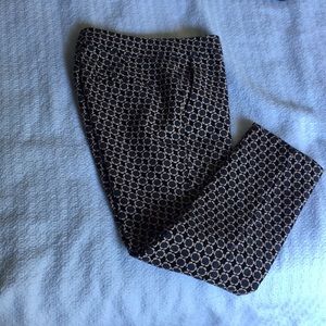 Ann Taylor Devin Fit Daisy Pattern Pant